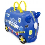 Trunki Detský kufrík + odrážadlo Policajné auto Percy