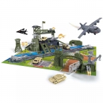 iMex Toys Obrovský letecký vojenský set 90x65x18cm