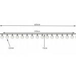 ISO 15676 Solárna farebná girlanda - 6 metrov 2V IP65