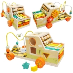 iMex Toys drevené montessori auto s počítadlom