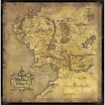 Noble Collection Puzzle Lord of the Rings - Middle Earth Map