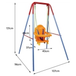 iMex Toys Detská kovová hojdačka X3305