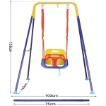 iMex Toys Detská kovová hojdačka 3v1 X8344