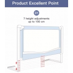 iMex zábrana na posteľ PREMIUM 200 cm sivá